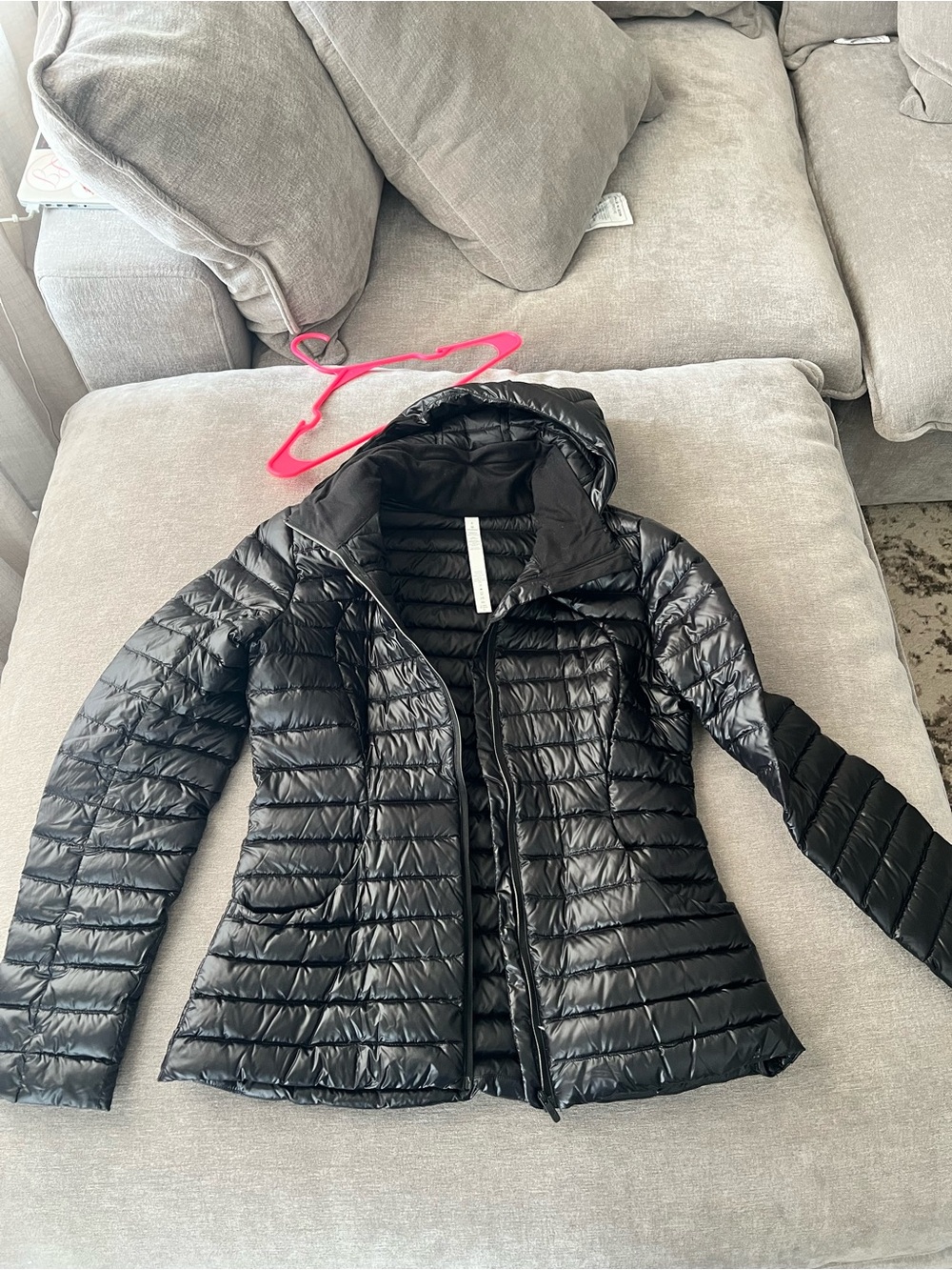 lululemon Women’s Black Packable Quilted Hooded Jacket